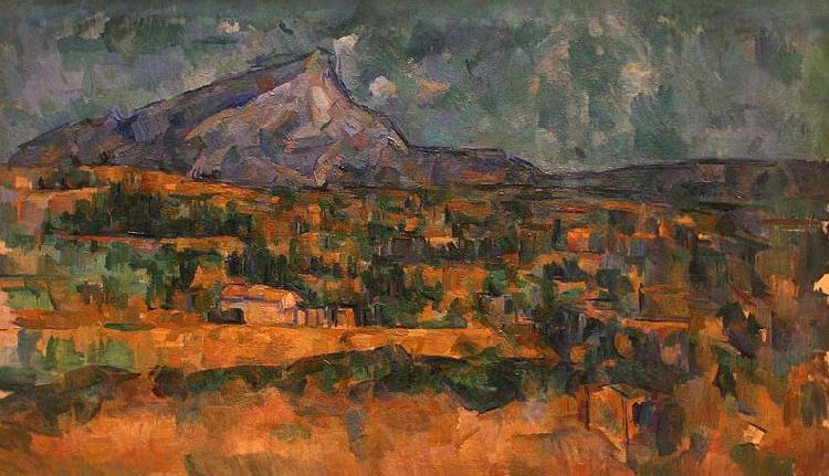 Paul Cezanne Mont Sainte-Victoire Norge oil painting art
